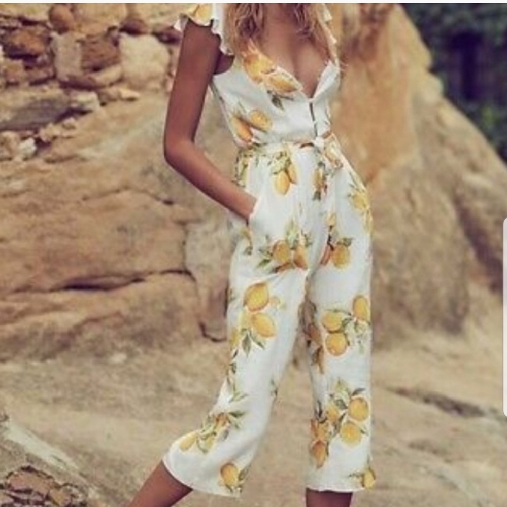 For Love & Lemons Limonada Jumpsuit